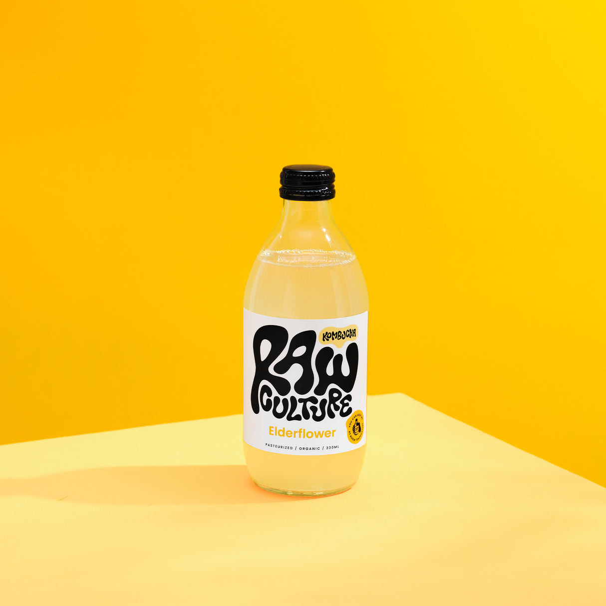 Raw Culture Kombucha Hyldeblomst Økologisk | 330 ml fra Raw Culture på Mecindo.dk