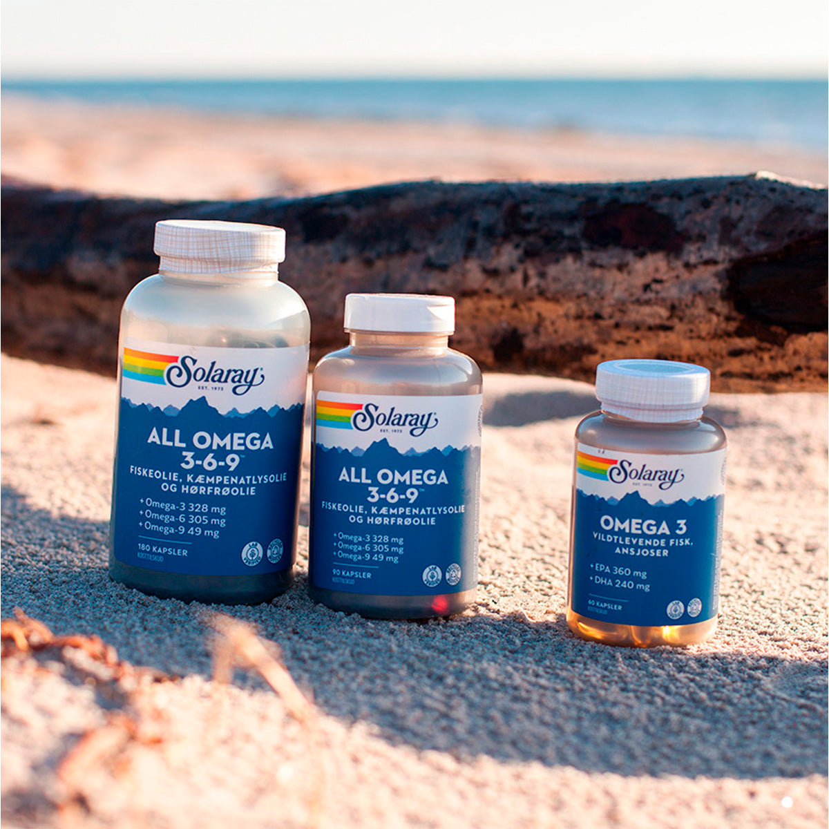 Solaray All Omega 3-6-9 | 180 kapsler fra Solaray på Mecindo.dk