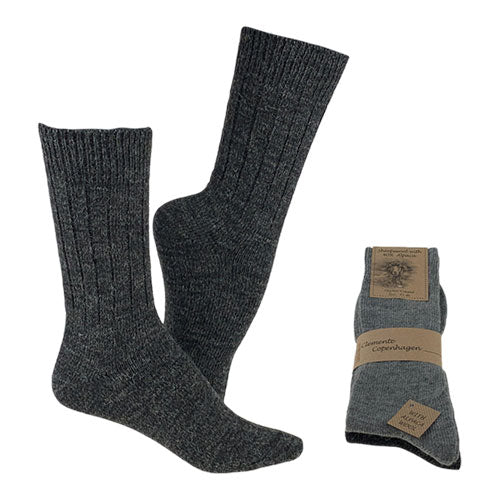 Strømper Koksgrå & Grå | Str. 43/46 2-pak fra Clemente på Mecindo.dk