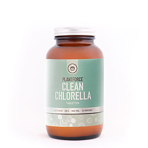 Plantforce Chlorella | 1000 Tabl. fra Plantforce på Mecindo.dk