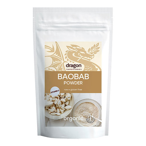 Dragon Superfoods Baobab Pulver Økologisk | 100 gr fra Dragon Superfoods på Mecindo.dk
