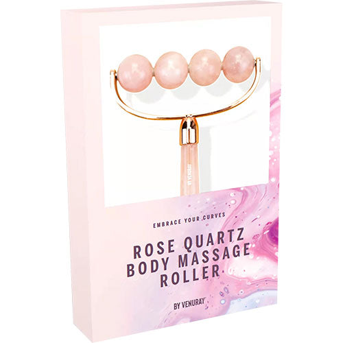 Venuray Gua Sha Massage Roller - Rosa Quartz fra Venuray på Mecindo.dk