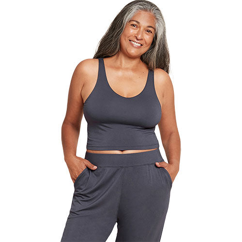 Boody Shelf Bra Crop Top Storm | Str. Xl fra Boody på Mecindo.dk