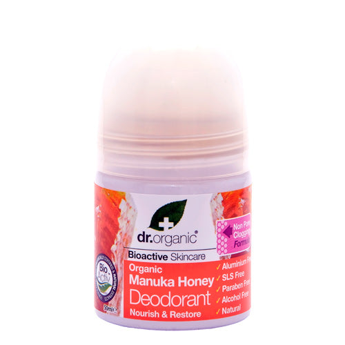 Dr. Organic Deo Roll On (50 ml) | Manuka fra Dr. Organic på Mecindo.dk