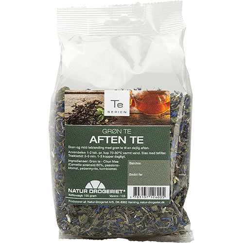 Natur-Drogeriet Grøn Aften Te | 100 gr fra Natur-Drogeriet på Mecindo.dk
