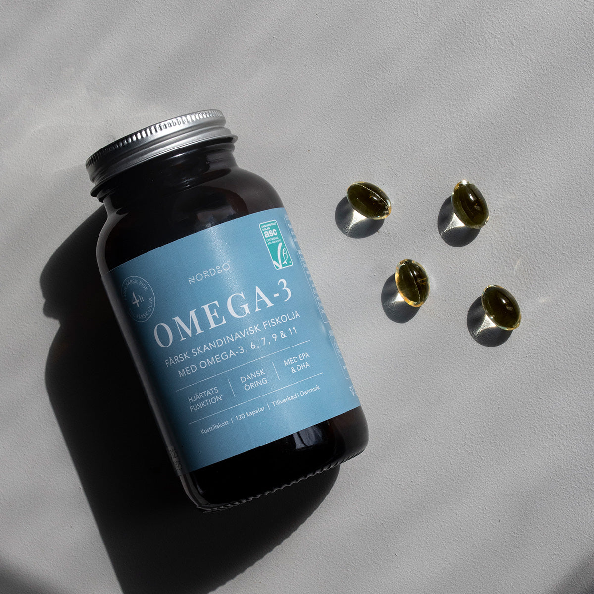 NORDBO Omega - 3 Kapsler | 120 kapsler fra NORDBO på Mecindo.dk