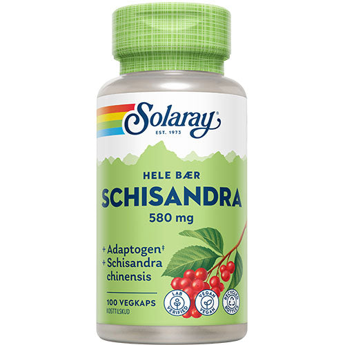 Solaray Schisandra 580 Mg | 100 kapsler fra Solaray på Mecindo.dk