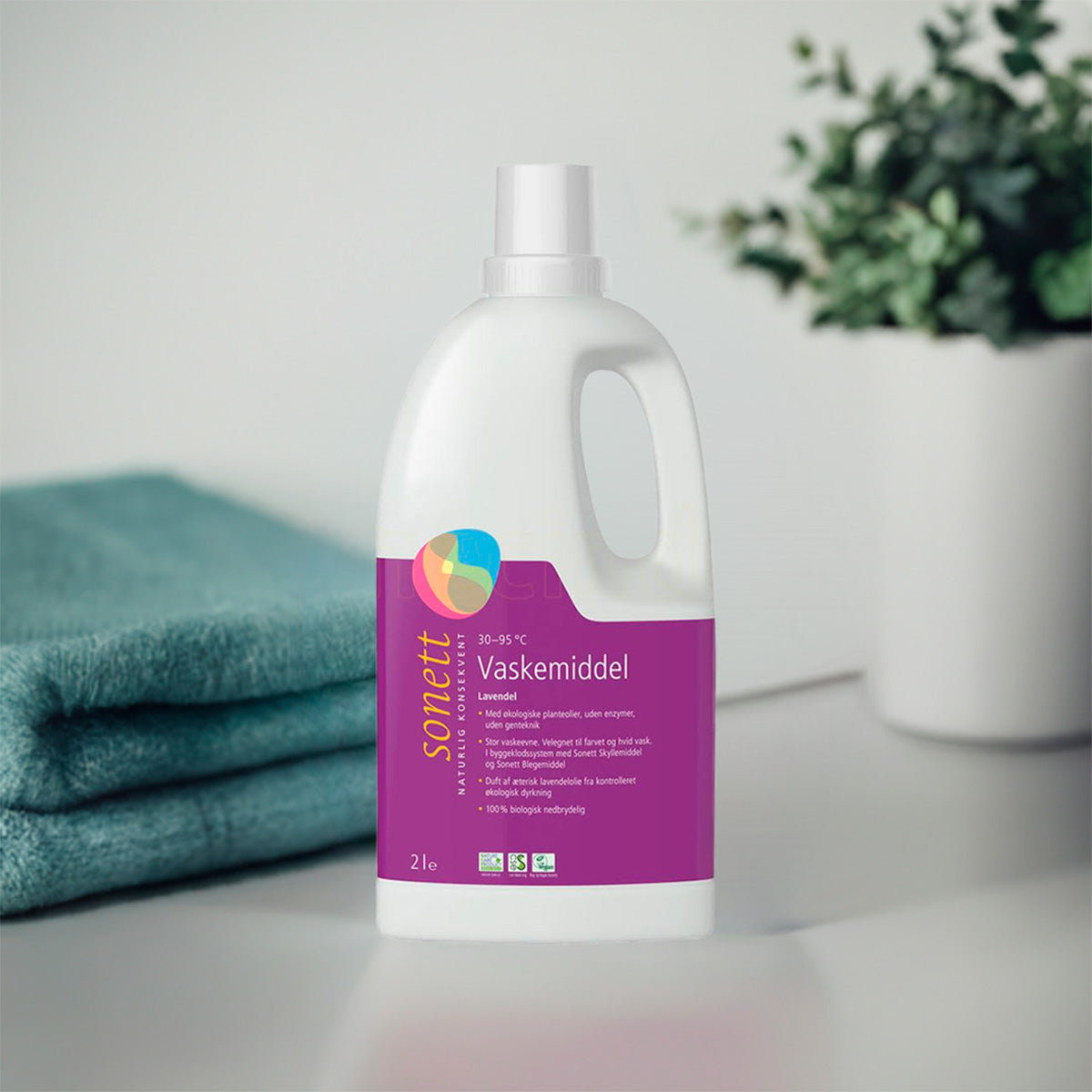Sonett Vaskemiddel Fl. Lavendel | 2 ltr fra Sonett på Mecindo.dk