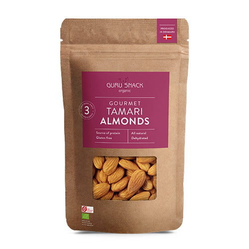 Guru Snack Gourmet Tamari Mandler Økologisk | 100 gr fra Guru Snack på Mecindo.dk