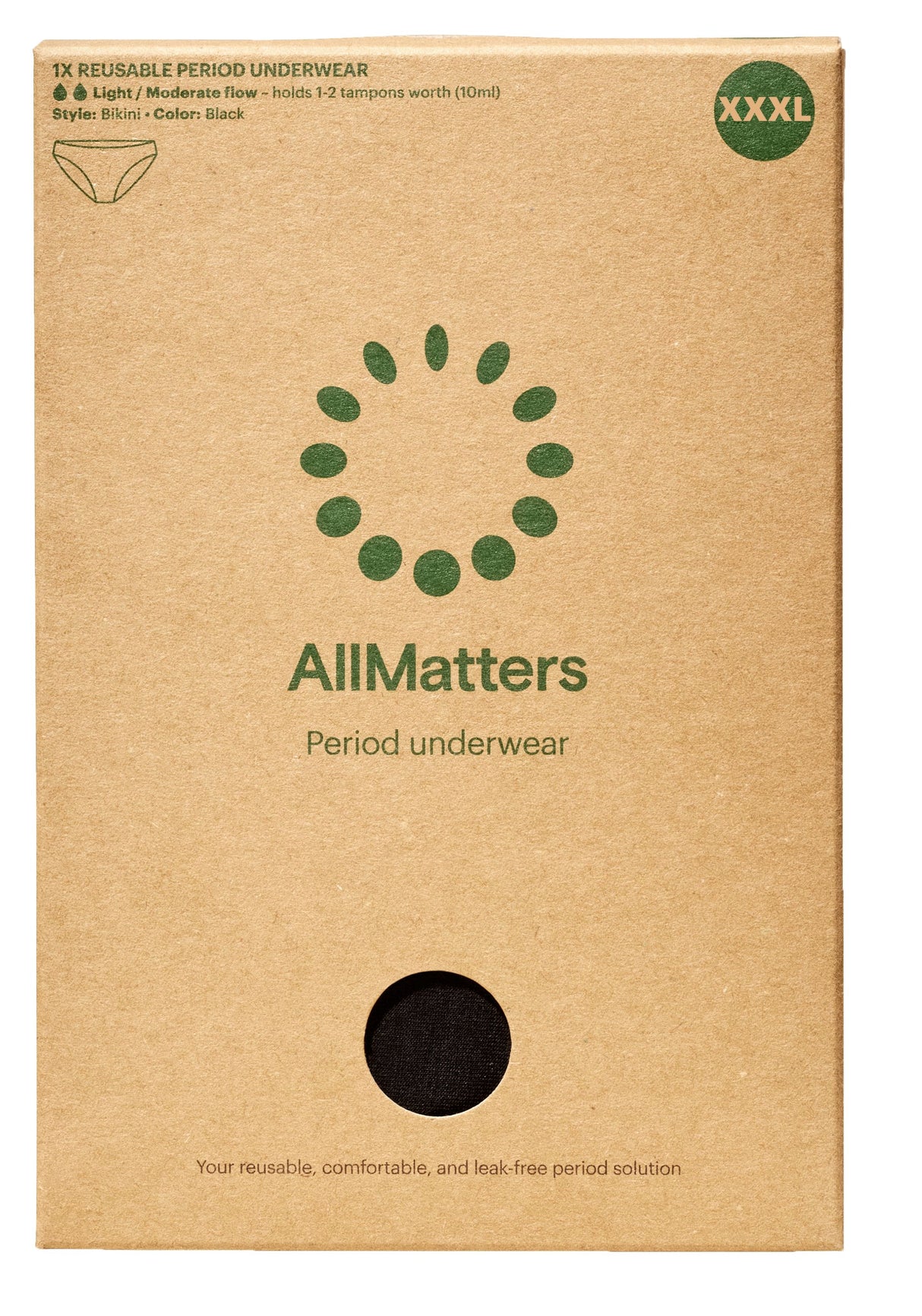 AllMatters Menstruationstrusser | Str. XXXL fra AllMatters på Mecindo.dk