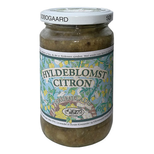 Søbogaard Hyldeblomst/citron Marmelade Økologisk | 400 gr fra Søbogaard på Mecindo.dk