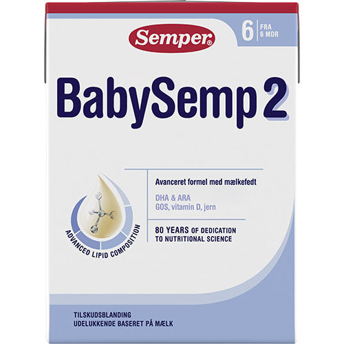 Semper Babysemp 2 Drikkeklar | 200 ml fra Semper på Mecindo.dk