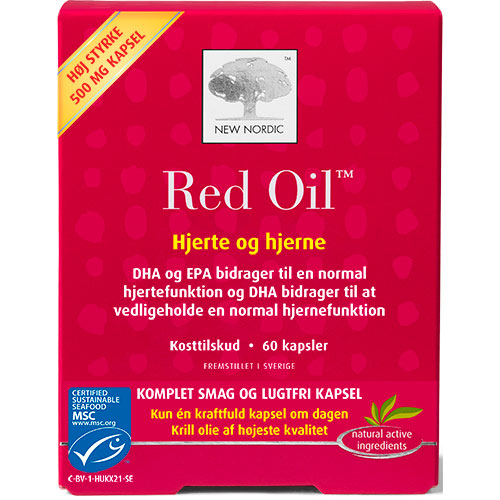New Nordic Red Oil - Krill Olie | 60 kapsler fra New Nordic på Mecindo.dk