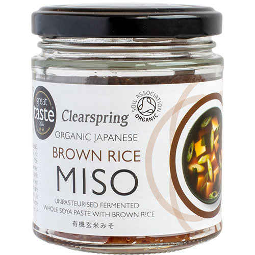 Clearspring Miso Brown Rice Økologisk Upasteuriseret | 150 gr fra Clearspring på Mecindo.dk