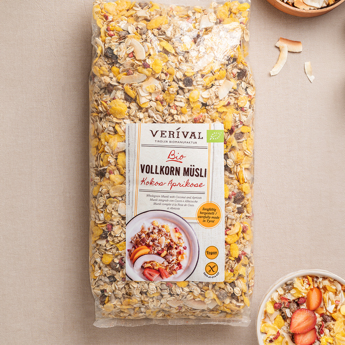 Verival Müsli - Kokos-aprikos Økologisk | 1400 gr fra Verival på Mecindo.dk