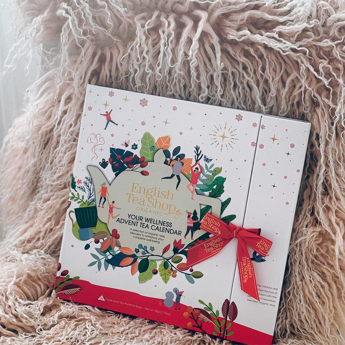 English Tea Shop Julekalender Te Book Style (Hvid) Ø fra English Tea Shop på Mecindo.dk