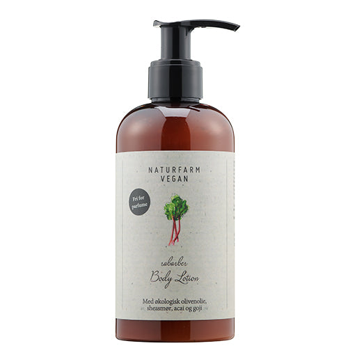 Naturfarm Body Lotion Rabarber | 250 ml fra Naturfarm på Mecindo.dk