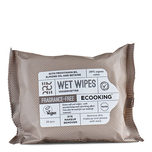 Ecooking Wet Wipes Fragrance Free fra Ecooking på Mecindo.dk