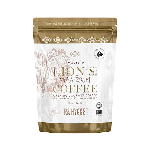 Rå Hygge Lion's Mane Svampekaffe - Hele Bønner Økologisk | 227 gr fra Rå Hygge på Mecindo.dk