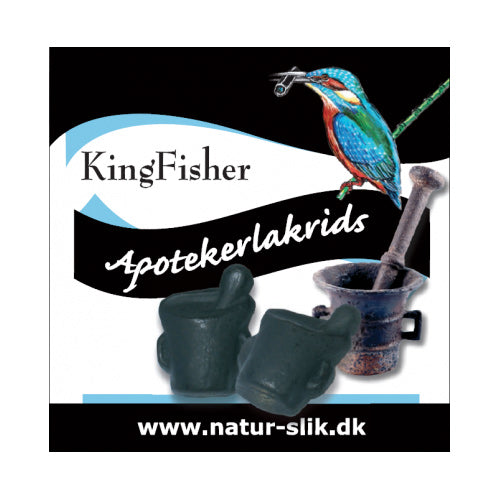Kingfisher Apotekerlakrids | 90 gr fra Kingfisher på Mecindo.dk