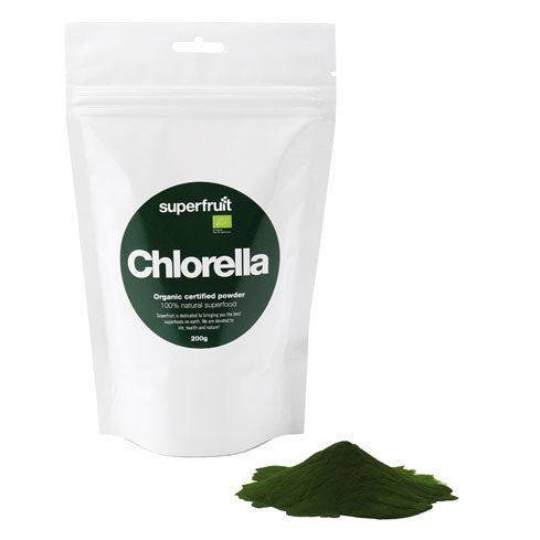 Superfruit Chlorella Pulver Økologisk | 200 gr fra Superfruit på Mecindo.dk