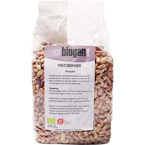 Biogan Økologiske Pintobønner | 1 kg fra Biogan på Mecindo.dk