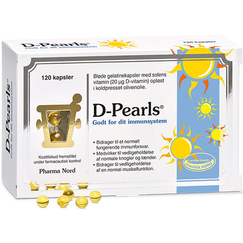 Pharma Nord Bio-d-pearls (D3 Vitamin) | 120 kapsler fra Pharma Nord på Mecindo.dk