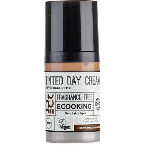Ecooking Tinted Day Cream - Medium/dark | 30 ml fra Ecooking på Mecindo.dk