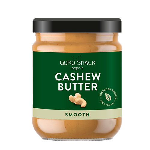 Guru Snack Cashewnøddesmør Smooth Økologisk | 250 gr fra Guru Snack på Mecindo.dk