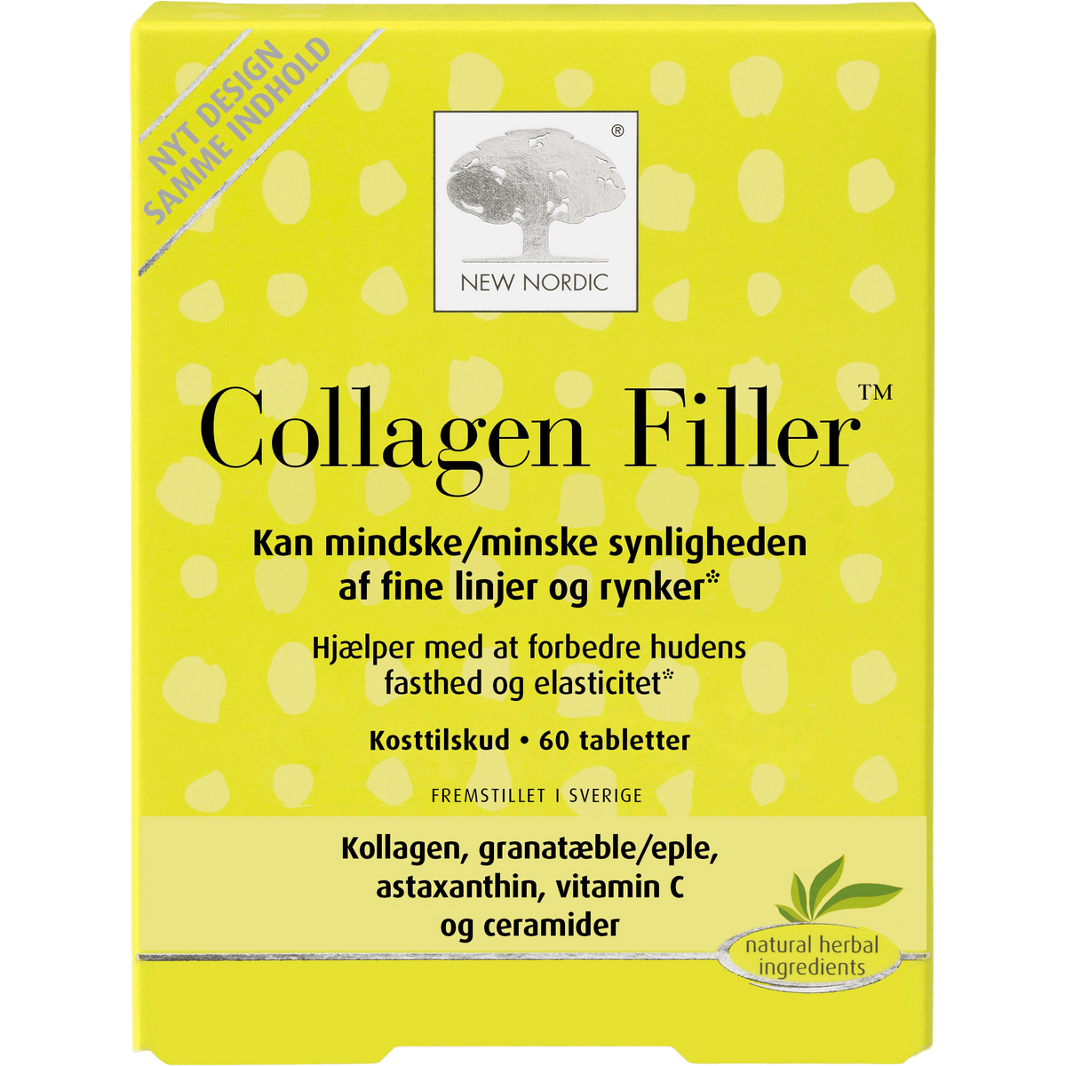 New Nordic Skin Care Collagen Filler | 60 tabletter fra New Nordic på Mecindo.dk