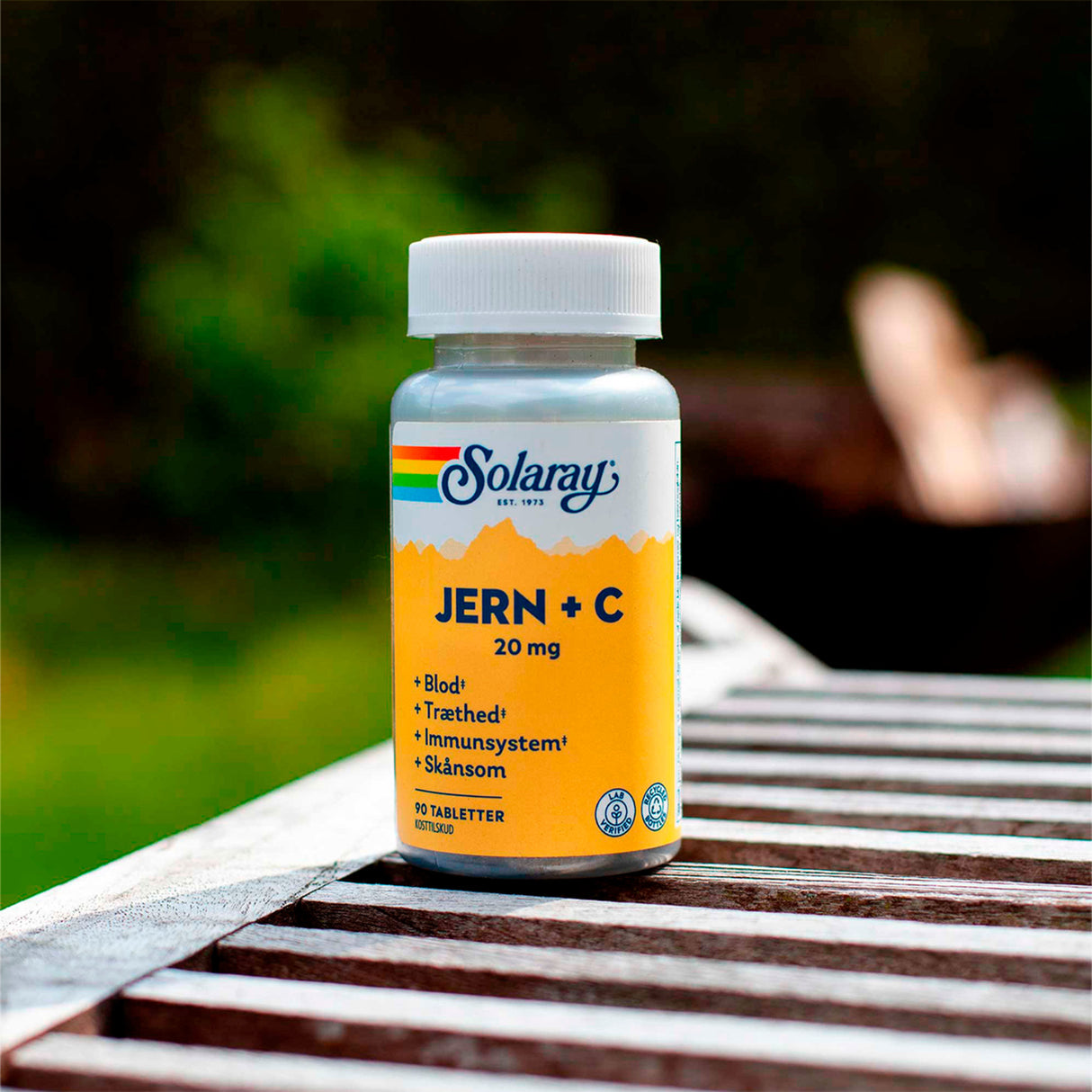 Solaray Jern + C | 90 Tabl. fra Solaray på Mecindo.dk