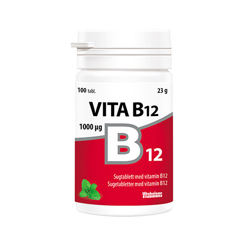 Vitabalans Vita B12 | 100 Tabl. fra Vitabalans på Mecindo.dk
