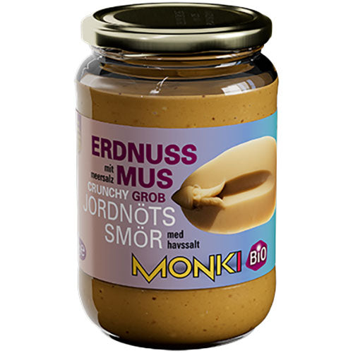 Monki Jordnøddesmør Crunch Økologisk | 650 gr fra Monki på Mecindo.dk
