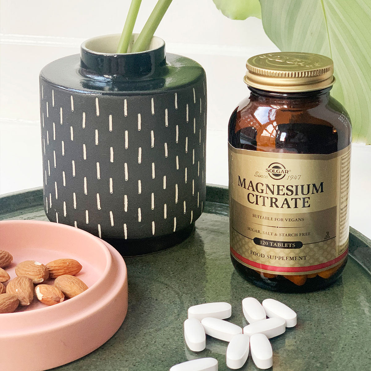 Solgar Magnesium Citrat 200mg | 120 Tabl. fra Solgar på Mecindo.dk