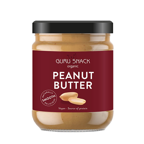 Guru Snack Peanutbutter Smooth Økologisk | 500 gr fra Guru Snack på Mecindo.dk