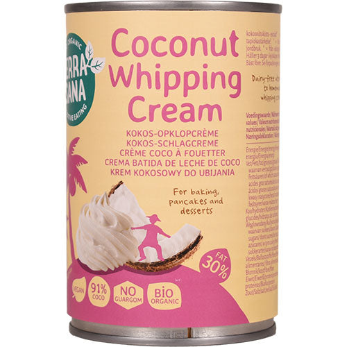 Terrasana Kokosmælk Piskecreme Økologisk | 400 ml fra Terrasana på Mecindo.dk