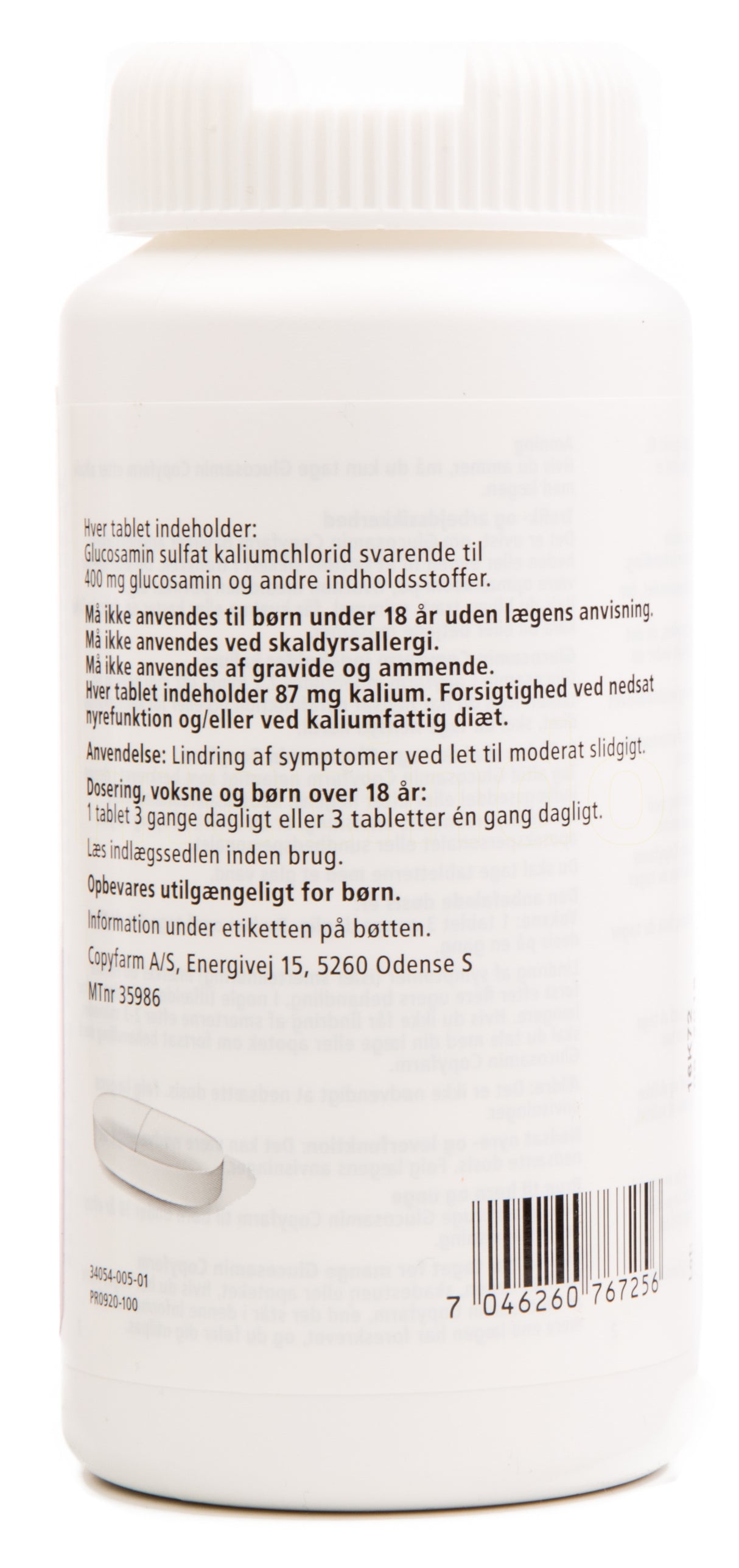 Orifarm Glucosamin Copyfarm | 270 Tabl. fra Orifarm på Mecindo.dk