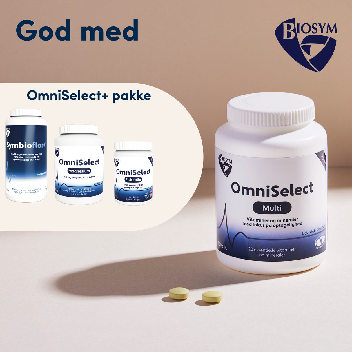 Biosym Omniselect Multi | 100 Tabl. fra Biosym på Mecindo.dk