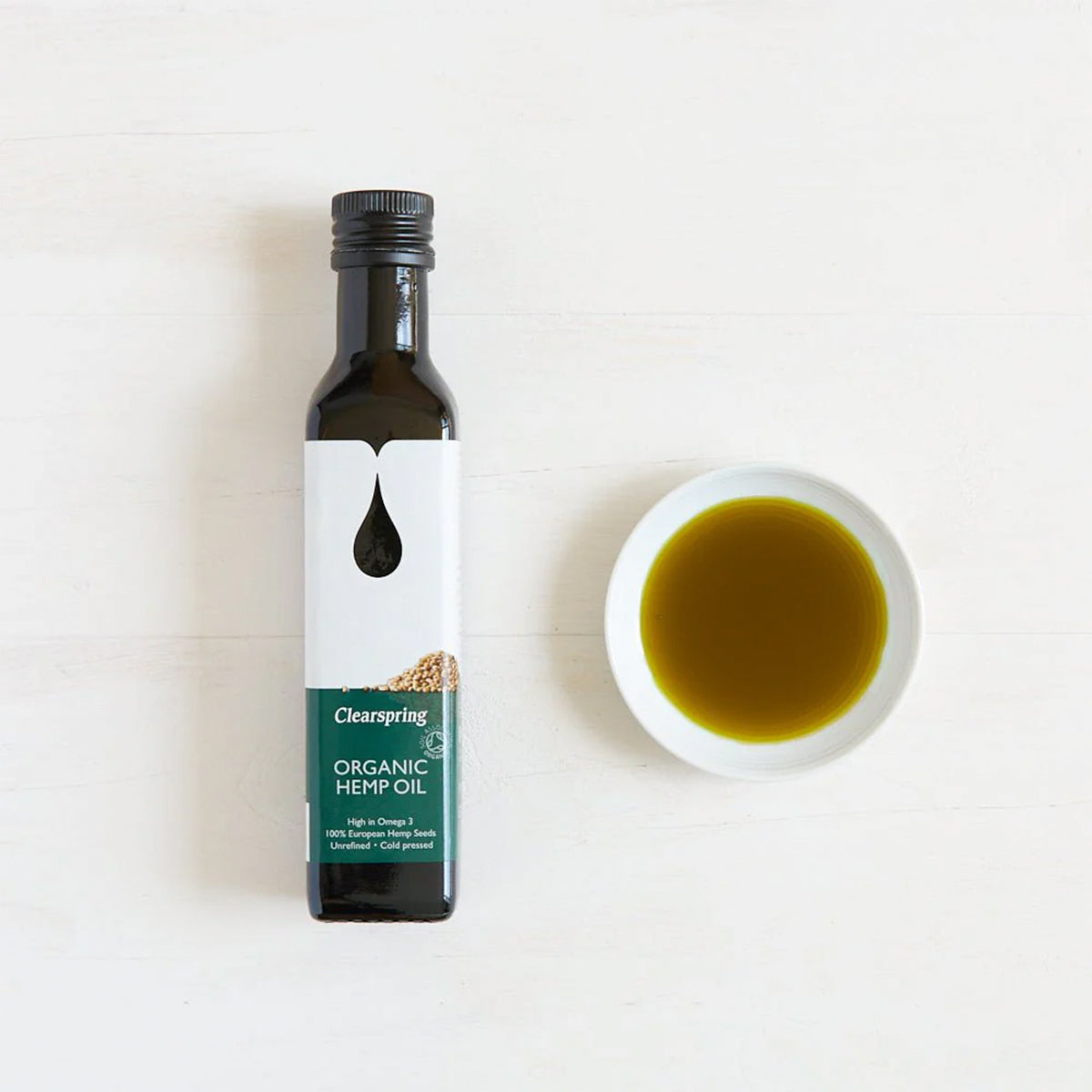 Clearspring Hamp Olie | 250 ml fra Clearspring på Mecindo.dk