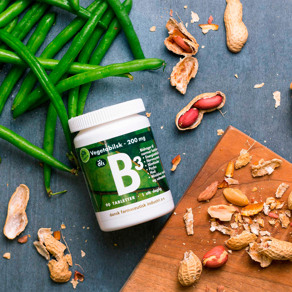 DFI B3 200 Mg | 90 Tabl. fra Grønne dfi vitaminer på Mecindo.dk