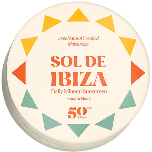 Sol de Ibiza Natural Mineral Sunscreen Ansigt SPF50 | 35 g
