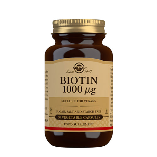 Solgar Biotin 1000ug | 50 kapsler fra Solgar på Mecindo.dk