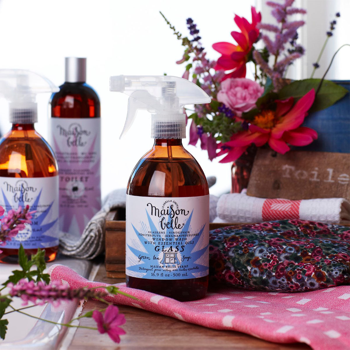 Maison Belle Glas- Og Spejlerens Grøn Te | 500 ml fra Isabella Smith Maison Belle på Mecindo.dk