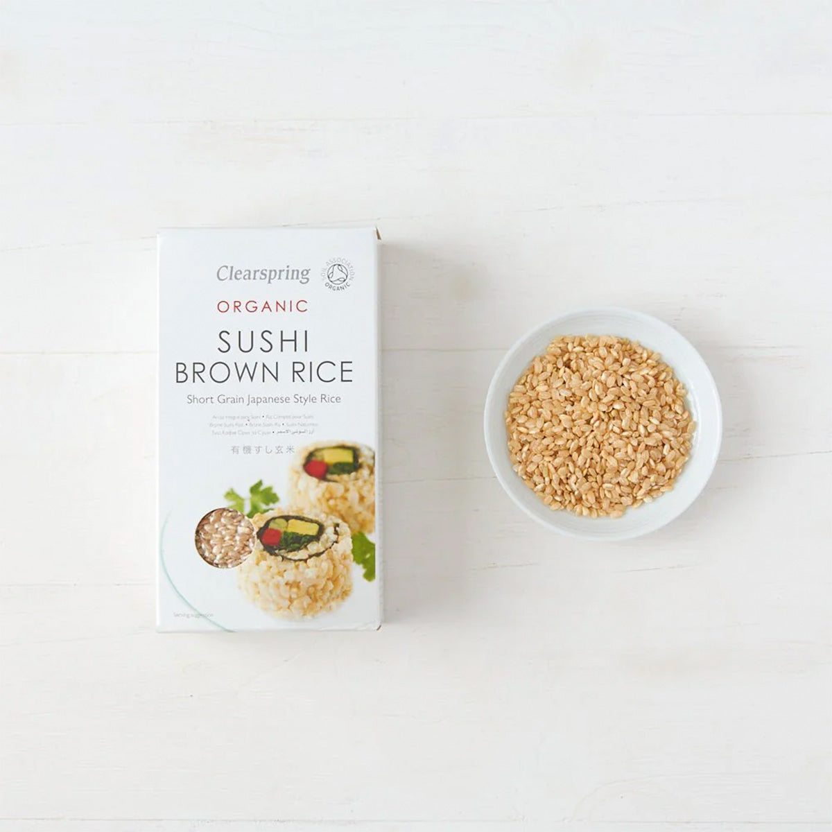 Clearspring Brune Sushi Ris Økologisk | 500 gr fra Clearspring på Mecindo.dk