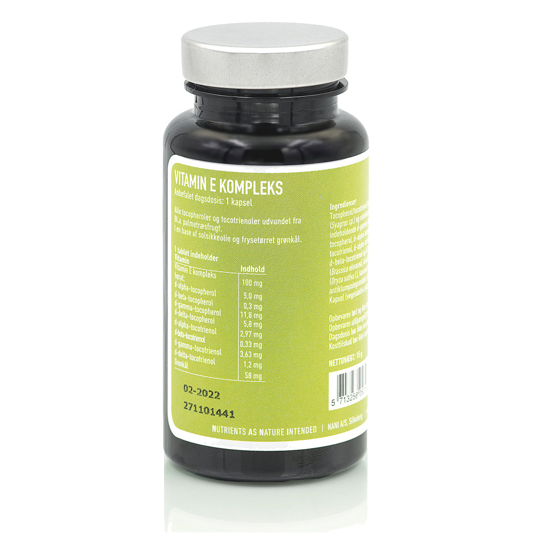 Nani E-vitamin Food State | 60 kapsler fra Nani på Mecindo.dk