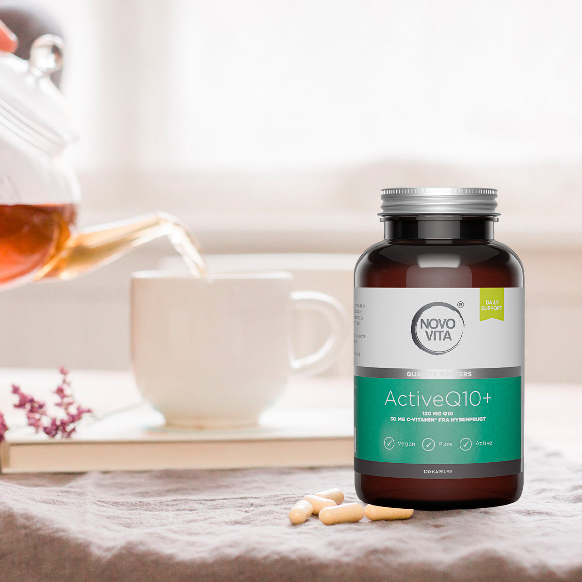 Novo Vita Active Q10+ | 120 kapsler fra Novo Vita på Mecindo.dk