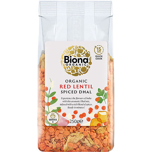 Biona Organic Rød Linse Dahl (15 Min) Ø | 250 gr fra Biona Organic på Mecindo.dk