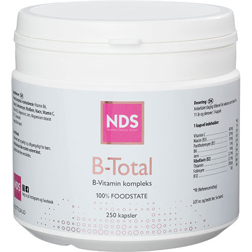 NDS B-total Vitamin | 250 Tabl. fra NDS på Mecindo.dk