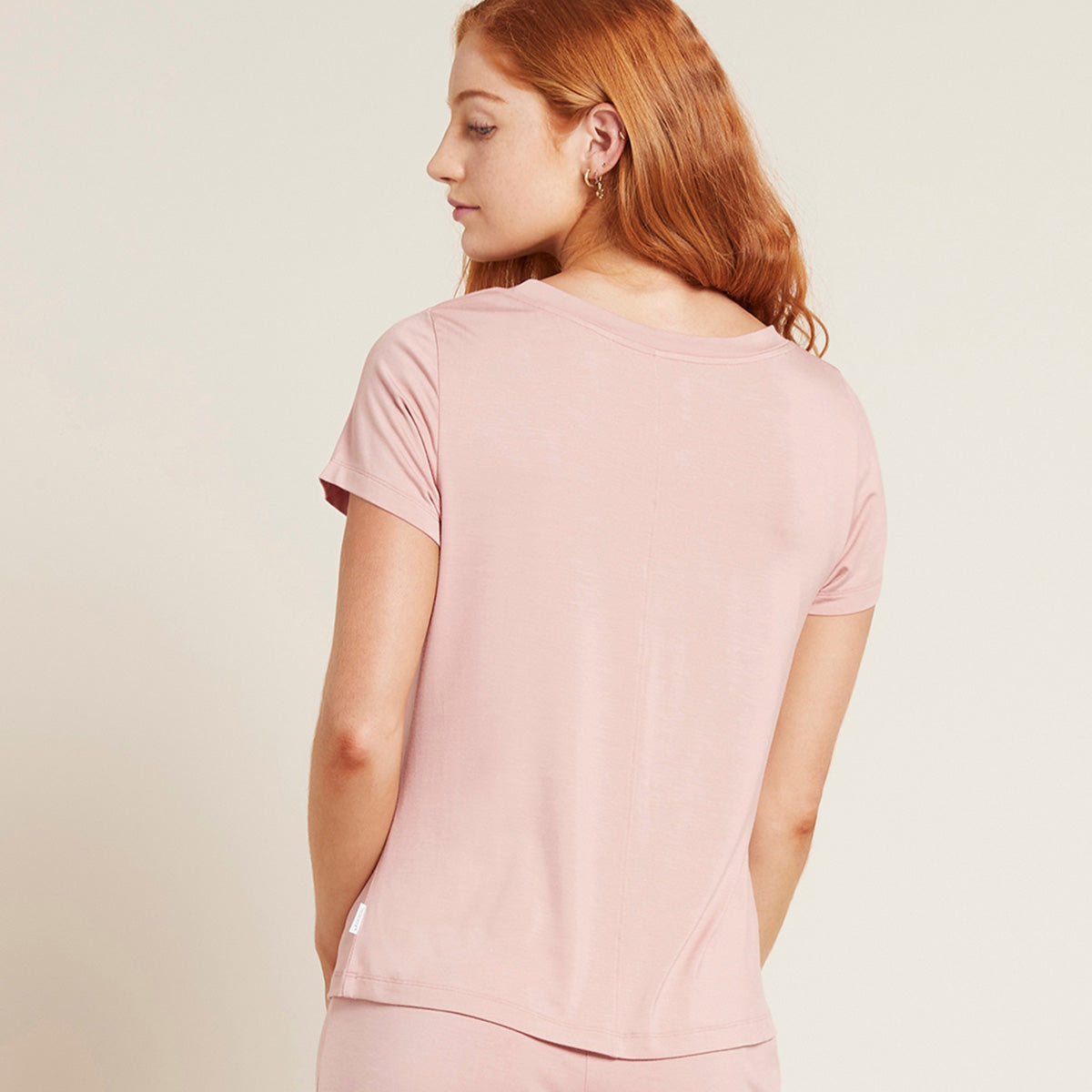 Boody Goodnight Sleep Tee Dusty Pink | Str. M fra Boody på Mecindo.dk