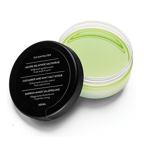 Badeanstalten Bodyscrub M. Agurk & Mynte | 200 ml fra Badeanstalten på Mecindo.dk